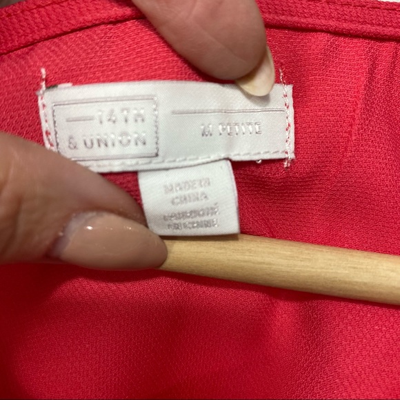 NWT-14th & Union Dark Pink Tank Top M - Picture 5 of 6